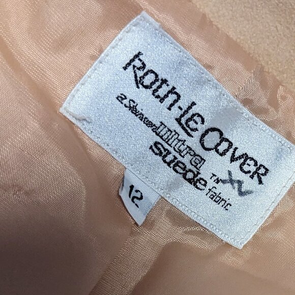 Vintage  Western Suede Blazer Roth Le Cover Ultra Fabric Jacket Boho - Picture 9 of 11